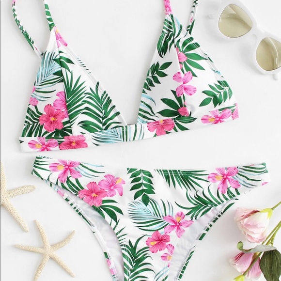 shein pink swimsuit